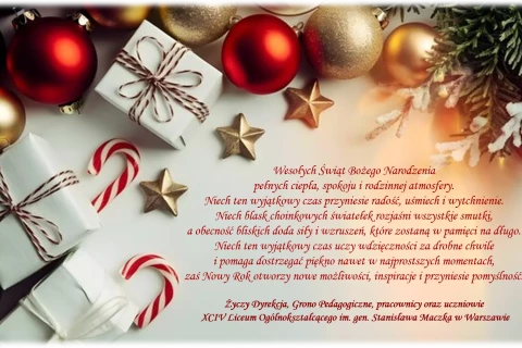 Z okazji Świąt Bożego Narodzenia...